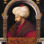 25 Kasım 1480 tarihine istinad eden Gentile Bellini imzalı bir II. Mehmed portresi. Eser, Londra'daki Victoria ve Albert Müzesi'nde konumlanmaktadır. Gentile Bellini-II.Mehmet'in Portresi