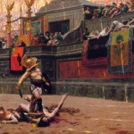 Jean Leon Gerome - Gladyatörlerin Dövüşü(1 Ocak 1872)
Eser, Arizona'daki Phoenix Sanat Müzesi'nde sergilenmektedir. Jean Leon Gerome - Gladyatörlerin Dövüşü