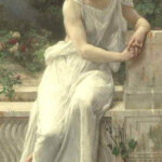 Fransız ressam Guillaume Seignac (1870–1924)'ın "Pompei'nin Genç Kadını Set Üzerinde" adlı tablosu. Özel koleksiyonda konumlanan eser, 152.4 x 86.4 cm boyutlarındadır. Pompei'nin Genç Kadını Set Üzerinde-Guillaume Seignac