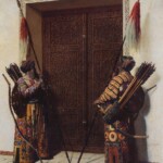 Vasily Vereshchagin'in bilindik tablolarından: Timur'un Kapısı (1872). Eser, 213cm × 168cm boyutlarında olup, Moskova'daki Tretyakov Devlet Galerisi'nin 27 numaralı odasında konumlanmaktadır. Vasily Vereshchagin-Timur'un Kapısı